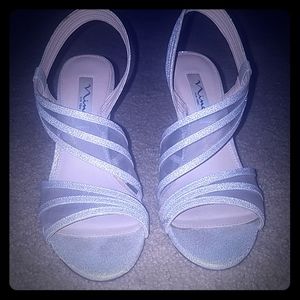 Simple, silver heels